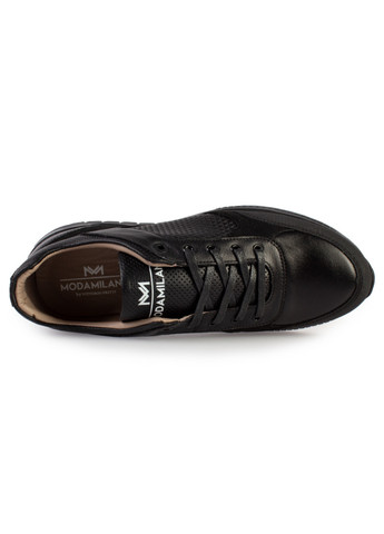 Черные демисезонные кроссовки мужские бренда 9200165_(1) ModaMilano