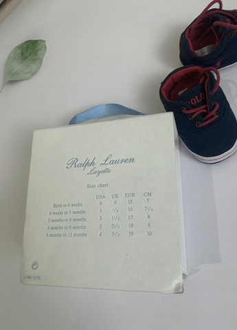 Синие пинетки Ralph Lauren