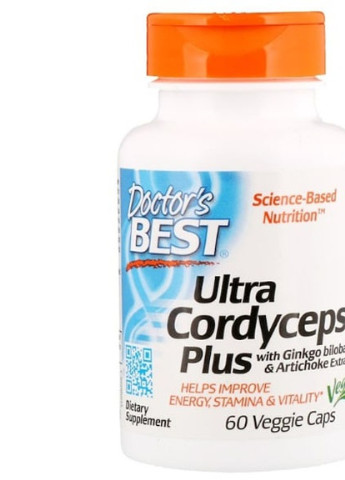 Ultra Cordyceps Plus 60 Veg Caps DRB-00098 Doctor's Best (256722666)