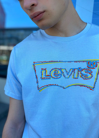Голубая футболка Levi's