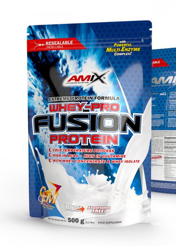 Протеин WheyPro FUSION 500g (Vanilla) Amix Nutrition (257658873)