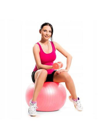 Мяч для фитнеса (фитбол) 75 см Anti-Burst FB0012 Pink Springos (258329382)