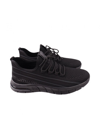 Черные кроссовки мужские черные текстиль Berisstini 251-24LK