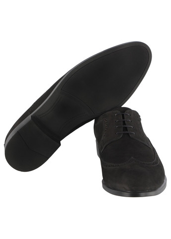 Черные мужские классические туфли 6224 Conhpol на шнурках
