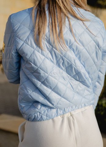 Голубая женская куртка цвет голубой р.50/52 444215 New Trend