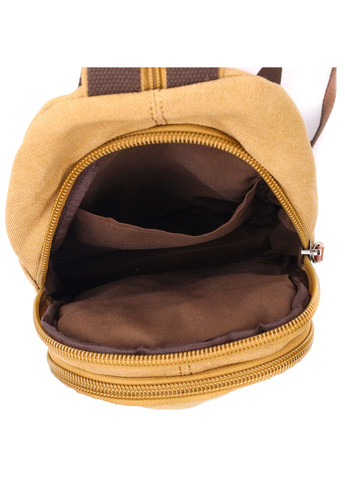 Надежная сумка для мужчин через плечо с уплотненной спинкой Vintagе 22178 Песочный Vintage (267925312)