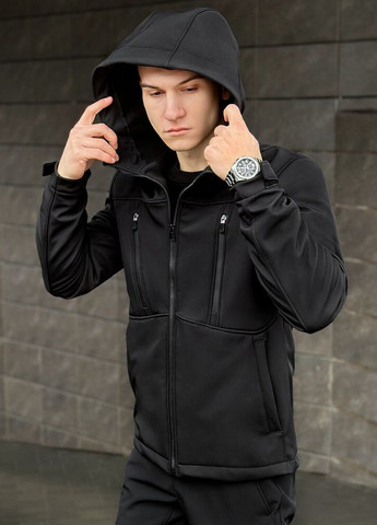 Черная демисезонная куртка setup черный Pobedov