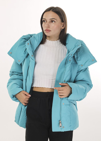Бірюзова зимня куртка жіноча бірюзова Clasna