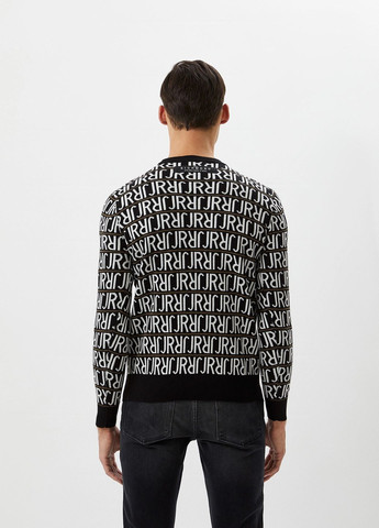 Комбинированный свитер John Richmond