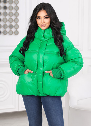 Зеленый зимний Пуховик Rufuete