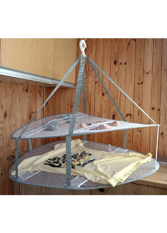 Сетка для деликатной сушки белья компактная портативная для дома улицы с фиксатором на крючке 77 см (475255-Prob) Белая Unbranded (264736779)