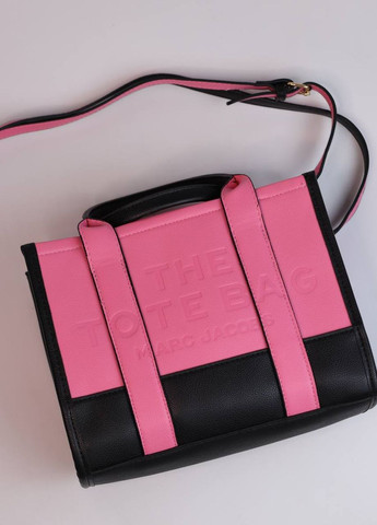 Сумка класична з лого Marc Jacobs tote bag black/pink Vakko (260619201)