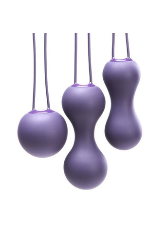 Набір вагінальних кульок - Ami Purple, діаметр 3,8-3,3-2,7см, вага 54-71-100гр Je Joue (277235089)