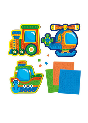 Набір для творчості м'яка мозаїка "Транспорт" колір різнокольоровий ЦБ-00236350 Vladi toys (268036875)