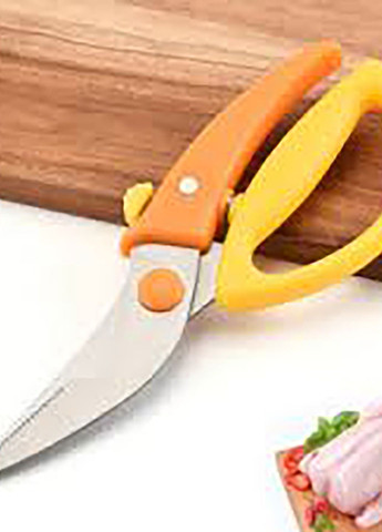 Кухонні ножиці для птиці та риби з фіксатором 22.5 см Kitchen Master (277159374)