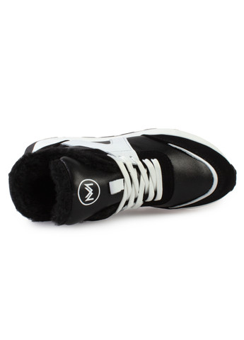 Черные зимние кроссовки женские бренда 8501506_(1) ModaMilano