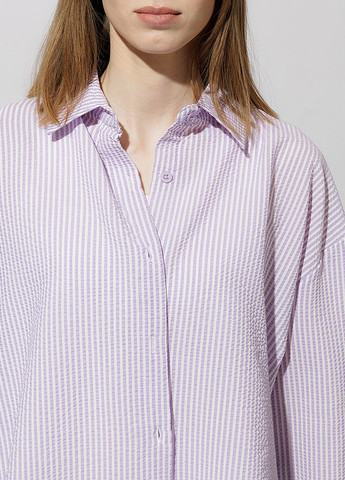 Жіноча сорочка з довгим рукавом колір бузковий ЦБ-00218991 CAPPITONE (259465218)