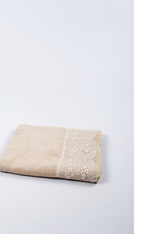 Maxstyle полотенце бамбуковое - dantela кофе 50*90 орнамент кофейный производство - Турция
