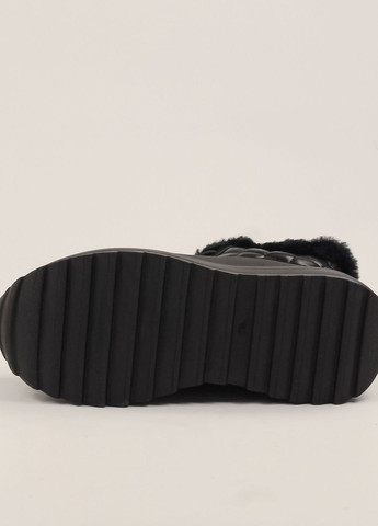 Зимние ботинки женские черный кожа замша Lifexpert