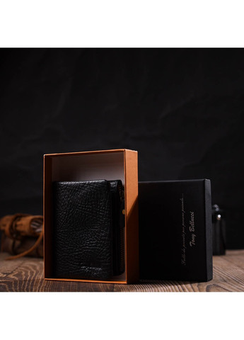 Маленький та місткий гаманець з натуральної шкіри 22021 Синій Tony Bellucci (262158024)