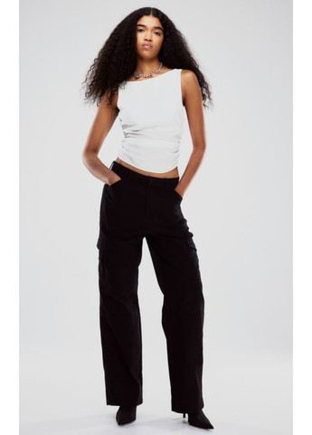 Жіночі штани карго (56164) XS Чорні H&M (262374510)