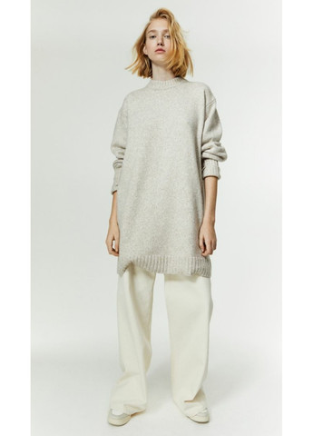 Светло-бежевое повседневный женское вязаное платье н&м (56330) xs светло-бежевое H&M