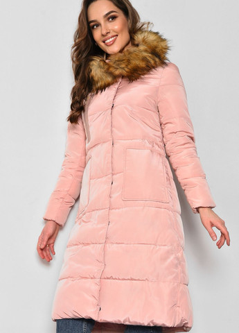 Рожева демісезонна куртка жічноча рожевого кольору Let's Shop