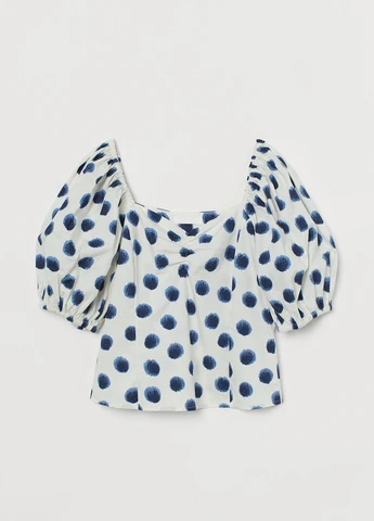 Топ літо,білий-синій, H&M (259750509)