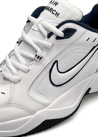 Белые демисезонные кроссовки мужские, китай Nike Air Monarch IV White Navy