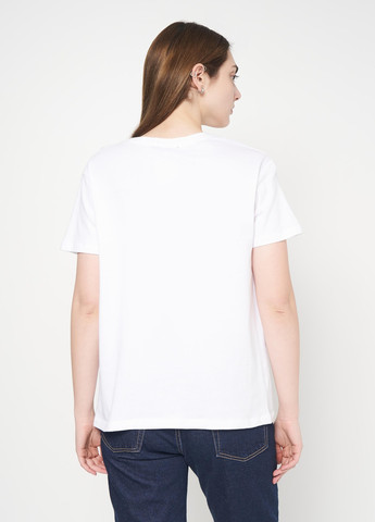 Белая футболка,білий з принтом, Terranova