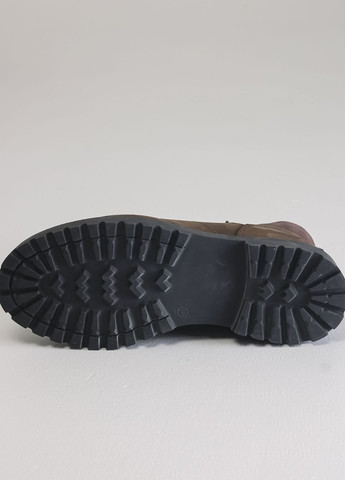 Коричневые зимние ботинки мужские коричневые нубук Pandew