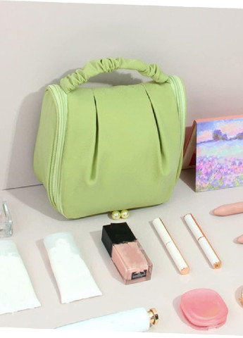 Складной дорожный органайзер сумка косметичка для хранения вещей косметики аксессуаров 20х19х8 см (476092-Prob) Зеленый Unbranded (276310933)