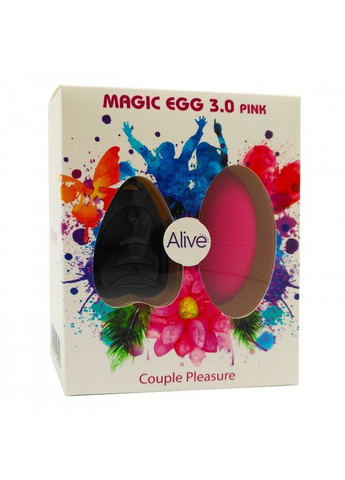 Віброяйце Magic Egg 3.0 Pink із пультом ДУ Alive (257202962)