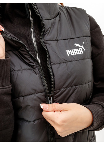Черная демисезонная жилетка ess padded vest Puma