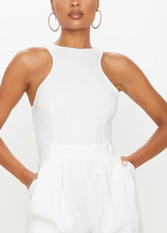 Комбинезон PrettyLittleThing белый