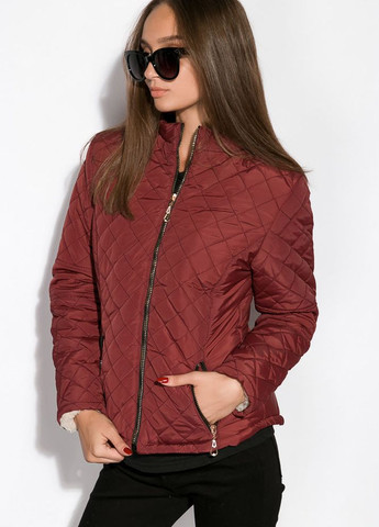 Бордовая зимняя куртка женская (бордовый) Time of Style