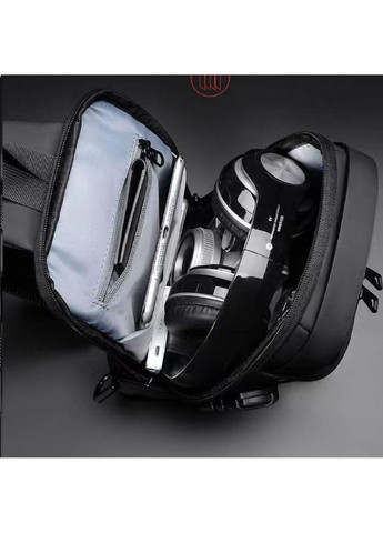 Текстильная сумка-слинг черного цвета AT09-T-23916A Confident (277963017)