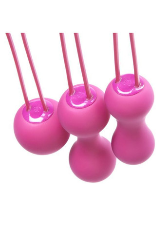 Набір вагінальних кульок - Ami Fuchsia, діаметр 3,8-3,3-2,7см, вага 54-71-100гр Je Joue (277236715)