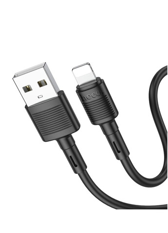 USB кабель X83 Lightning 24A 1 м цвет черный ЦБ-00200559 Hoco (259466391)