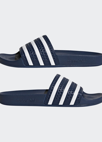 Синие шлепанцы adilette adidas