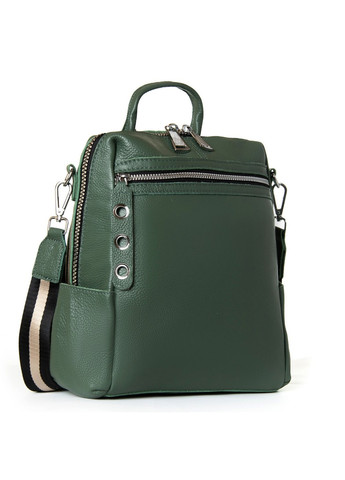 Женская кожаный рюкзак 8781-9 green Alex Rai (264566183)