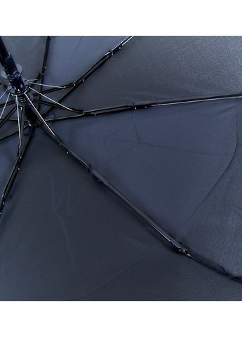 Зонт полуавтомат 2009 мужской, 8 спиц, ручка полукрюк, Черный Toprain (276840788)