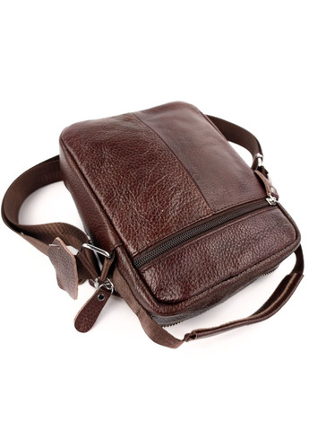 Повсякденна сумка зі шкіри з ручкою та ременем NS5417-3 коричнева JZ (259736970)