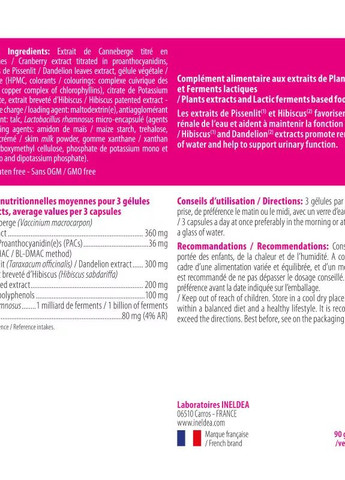 INELDEA ЦИСТИНИЛ / CYSTINIL® – ЗДОРОВЬЕ МОЧЕВЫВОДЯЩИХ ПУТЕЙ – 90 КАПСУЛ Ineldea Sante Naturelle (271536563)
