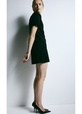 Чорна повсякденний жіноча в'язана сукня н&м (56242) xs чорна H&M