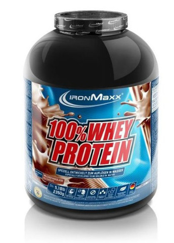 100% Whey Protein 2350 g (банка) /47 servings/ Milk Chocolate Ironmaxx (256720558)