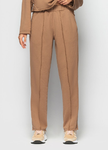 Прямі брюки із стрілками коричневий MORANDI (257096492)