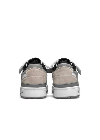 Сірі Осінні кросівки чоловічі, вьетнам adidas Forum 84 Low Grey White Black