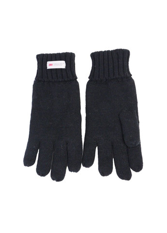 Мужские зимние перчатки S черные 3M (265215058)