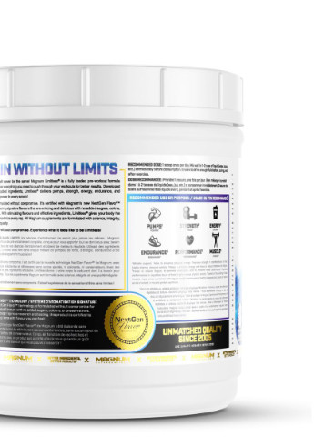 Limitless 504 g /40 servings/ Electric Blue Razz Magnum Nutraceuticals (256724766)
